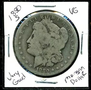 1880 S VG �����K�� �h�� 100 �Z���g �x���[�O�b�h 90% �V���o�[ US $1 Verygood �R�C�� #3585