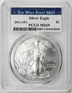 2011-(W) Vo[ AJ C[O PCGS MS69 SAE ASE (RCł͂ȂP[Xɓ܂) $1