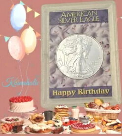 2024 アメリカン シルバー イーグル ブリリアント 未流通 HAPPY BIRTHDAY コイン ホルダー