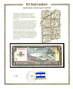 GToh 1977 1 R P 125a.3 UNC w/FDI UN FLAG STAMP 3.19.1980 TQ 1030757