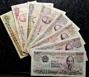 1988-1991 xgi 100,500,1000&2000 h 9  F (+  1 B.note)#D7167