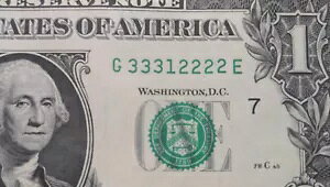 �g���v���ƃN�A�b�h �t�@���V�[ �V���A���ԍ� 1 �h������ G33312222E �N�A�b�h 3s 2s & 1