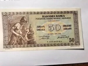 1946 ���[�S�X���r�A 50 �f�B�i������ Unc+ #15050