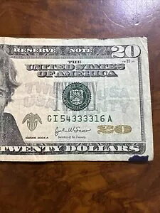 2004 �N�� 20 �h�� 20 �h�������B�N�A�b�h 3 ���s�[�g �V���A���ԍ� GI 54333316