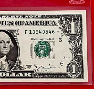 1977-A スターノート 1 ドル紙幣 (アトランタ F) 未流通