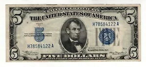 1934A $5 シルバー証明書ノート Fr. 1651 (HA ブロック) - VF+