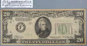 1934 N $20 AMs FRN - Ag^ - Fr2054F - F - t@C
