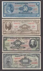 ���L�V�R ���B���e�[�W �Z�b�g �č���� 50-100-500-1000 1,000 �y�\ 1960-70 VF-EF 2206