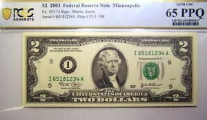 2003 $2 �A�M������s�� PCGS 65 PPQ �}�����A�X�m�[