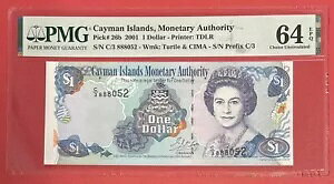 �P�C�}������ $1 �h�� 2001 �v���t�B�b�N�X C/3 Pick# 26b PMG: 64 EPQ UNC�B (#2536)