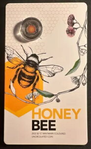 2022 Honey Bee $2 �h���uC�v�~���g�}�[�N�����ʃJ���[�R�C���J�[�h����