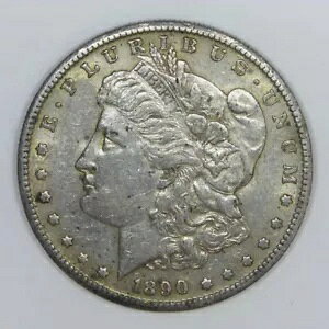 1890-S ���[�K�� �V���o�[ �_���[ 90% US $1 �R�C�� XF+ d694