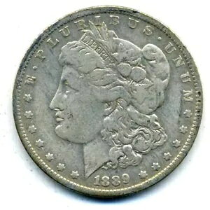 1889 O VF ���[�K�� �h�� �f�G�Ȕ��ɏ㎿�ȕč� 90% �V���o�[ �I���W�i���{���R�C�� #423