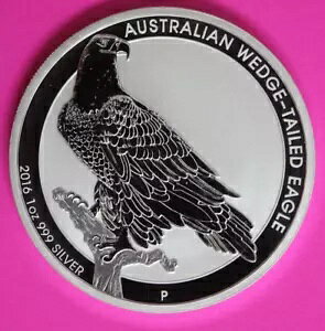 Gem BU 2016 オーストラリア オオワシ シルバー 正確なコイン表示 ミント カプセル 09
