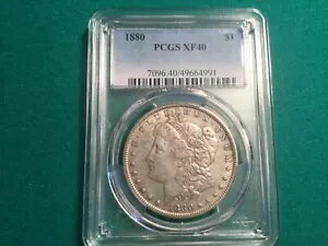 1880 ���[�K�� �V���o�[ �_���[ PCGS XF-40 �G�N�X�g���t�@�C��