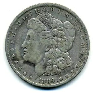 1889 O VF ���[�K�� �h�� �f�G�Ȕ��ɏ㎿�ȕč� 90% �V���o�[ �I���W�i���{���R�C�� #7534