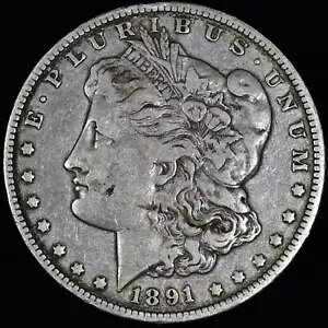 1891-O $1 ���[�K�� �V���o�[ �h�� ? VF ���ɏ㎿ ? �󏭂ȓ��t�R�C�� H?�M���ł���?