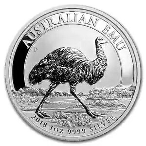 2018 �I�[�X�g�����A 1 �I���X �V���o�[ EMU .9999 �V���o�[ �R�C��