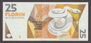 ARUBA P.12-6125 25 FLORIN 1993 VF+ WE COMBINE 2311