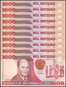 Ur[N 1000 eBJA1991AP-135AUNC X 10 