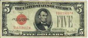 1928F 5$ č - bhV[AGNC/JWSy I16219017A - #13553