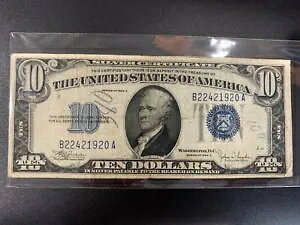 1934 C $10 10 �h����ؖ����u���[ �V�[�������č��ʉ�
