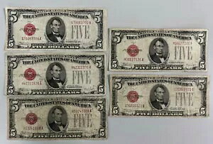 5 - 1928 E $5 �č����� - �����ȃ��b�h�V�[�� �W�����A���E�X�i�C�_�[ FR# 1530