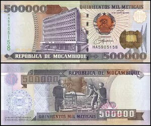 モザンビーク 500000 メティカ、2003、P-142、UNC