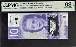 2018 Ji_ 10 h BC-77a  UNC PMG 68