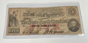 AU+ 1863 $5 Cr123 �m�[�X�J�����C�i�B �p�~���ꂽ 5 �h������ NC