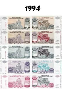 NA`A 1994 - 5 Zbg 1000 ` 1000 fBi[ - sbN R30-R34 UNC