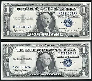 (2) 1957-B $1 Vo[ؖuubNGhvVAԍ 1,000 ꂽ UN
