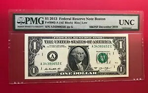 $1 2013 �A�M������s���� �{�X�g�� AE �u���b�N ���I�X LEW PMG UNC