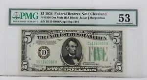 $5 1934 AMsm[g 53  S/N ɂ D51146606A pp H bp 1481