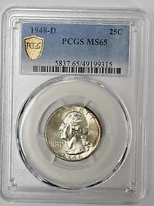1948 25 Zg PCGS MS65 fo[ Vg NH[^[