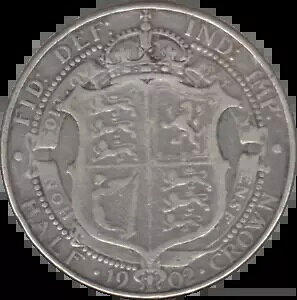 コイン シルバー エドワード 7 世 ハーフクラウン 1902 〜 1910 年を選択してください