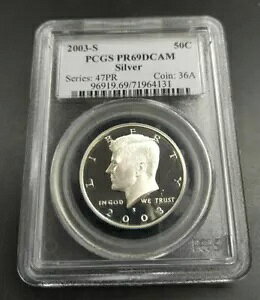 2003 S �P�l�f�B �v���[�t �n�[�t�_���[ �R�C�� PF69 UCAM PCGS DCAM �V���o�[