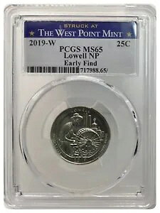 2019-W PCGS MS65 ���[�E�F������������������ 25C US �N�H�[�^�[