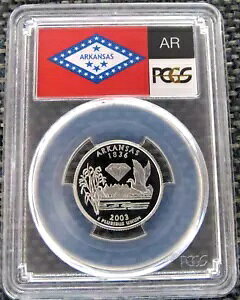 2003-S 25c �A�[�J���\�[ �V���o�[ �B�����x�� �N�H�[�^�[ �v���[�t �R�C�� PCGS PR70DCAM