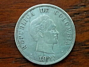 �R�����r�A 1922 �R�C�� 50 �Z���g �V���o�[ G.12.500�B���C0.900�B�����������I