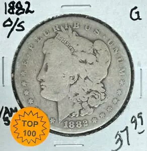1882-O/S ���[�K�� �V���o�[ �h�� ~ GOOD VAM 5 TOP 100 ~NICE COIN~