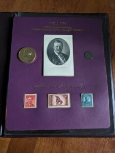 テディ・ルーズベルト生誕100周年記念 ラフ・ライダーズ コインと切手セット