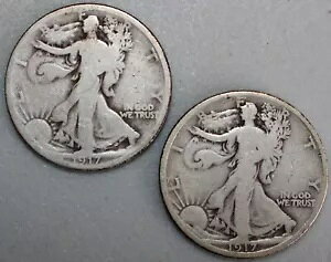 1917 P & S EH[LO oeB Vo[ n[t_[ 50c US ^Cv RC VG & AG Cond