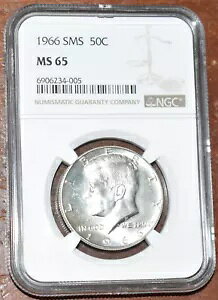 AJ 1966 SMS PlfB JFK n[t_[ - NGC MS 65 -  40% 