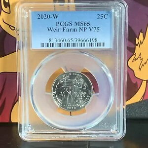 2020 W �E�B�A�[ �t�@�[�� NP �N�H�[�^�[ 25c PCGS MS65 �v���C�x�[�g �}�[�N V75