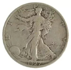 1927-S US EH[LO oeB n[t_[ 50c 90% Vo[ TtVXRǃRC