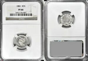 �č� 1882 3 c NGC pf66