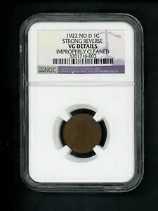 1922 NO D US �����J�[�� �E�B�[�g �Z���g 1c .01 NGC �X�g�����O ���o�[�X VG �ڍ� �C���v �N���[�j���O�ς�