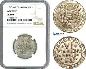 AI062AhCcA~X^[Atc A[mhA6 Mariengroschen 1715ANGC MS65A|bv 1/0