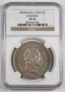 C^A Tf[j 1825 L tF[`F 5 LIRE RC NGC VF35 KM-116.1 C^A XeCc C[O